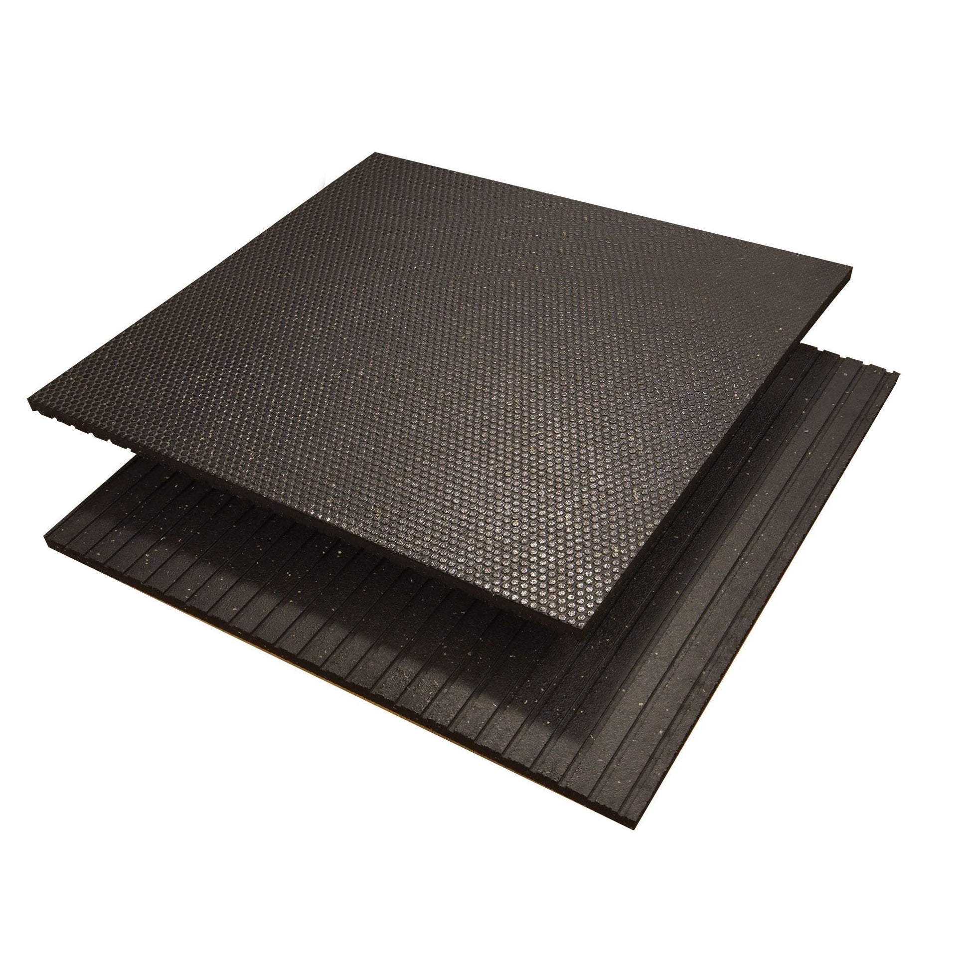 Tapis en caoutchouc 4' x 6' x 3/4" noir - Body Gym équipements