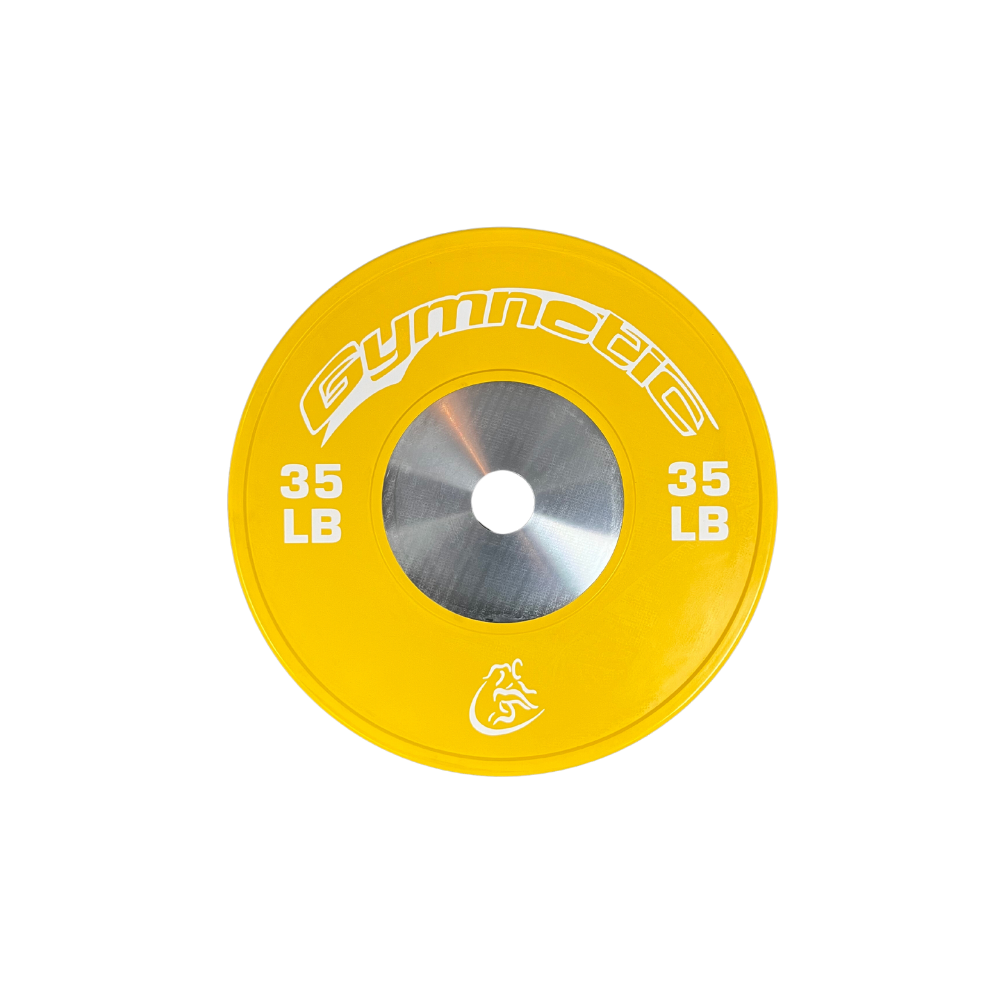 Bumper plates compétition de couleur Gymnetic - Body Gym équipements