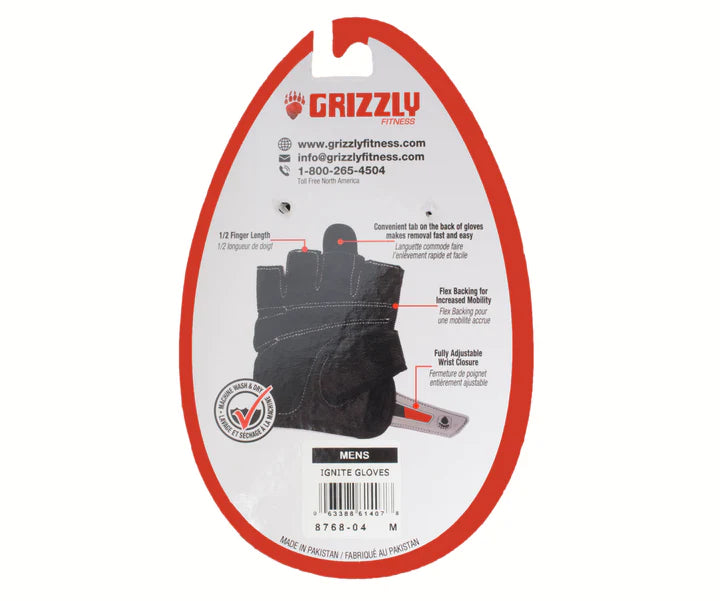 Gants d’entrainement Ignite de Grizzly - Body Gym équipements
