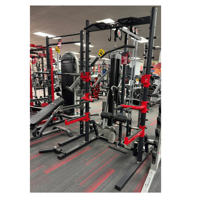 BGTS103 Squat Rack avec système de poulies Gymnetic - Body Gym équipements