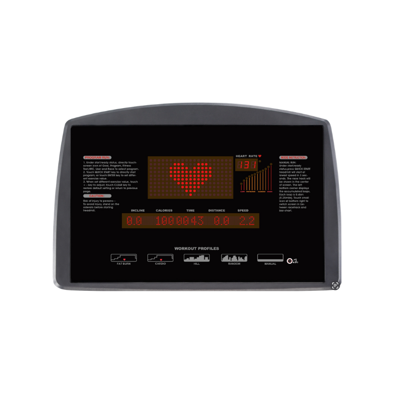 Alpha Runner M22.1 treadmill avec console LED - Body Gym équipements