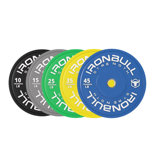 Ensemble de bumper plates d'entraînement Ironbull (10 à 45 LB) - Body Gym équipements