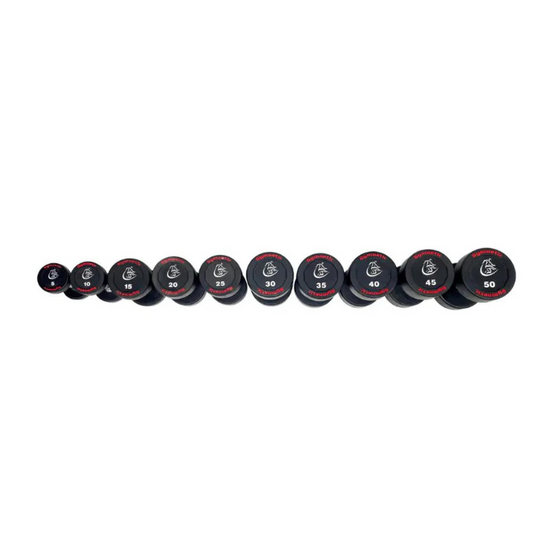 Ensemble de poids professionnels ronds Gymnetic (105 à 125 LB) - Body Gym équipements