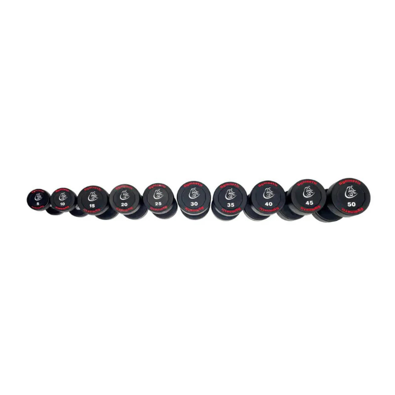 Ensemble de poids professionnels ronds Gymnetic (105 à 125 LB) - Body Gym équipements