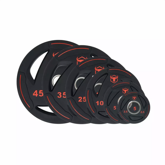 Ensemble de plaques de caoutchouc 2.5 à 45 lbs Ironbull (245 lbs) - Body Gym équipements