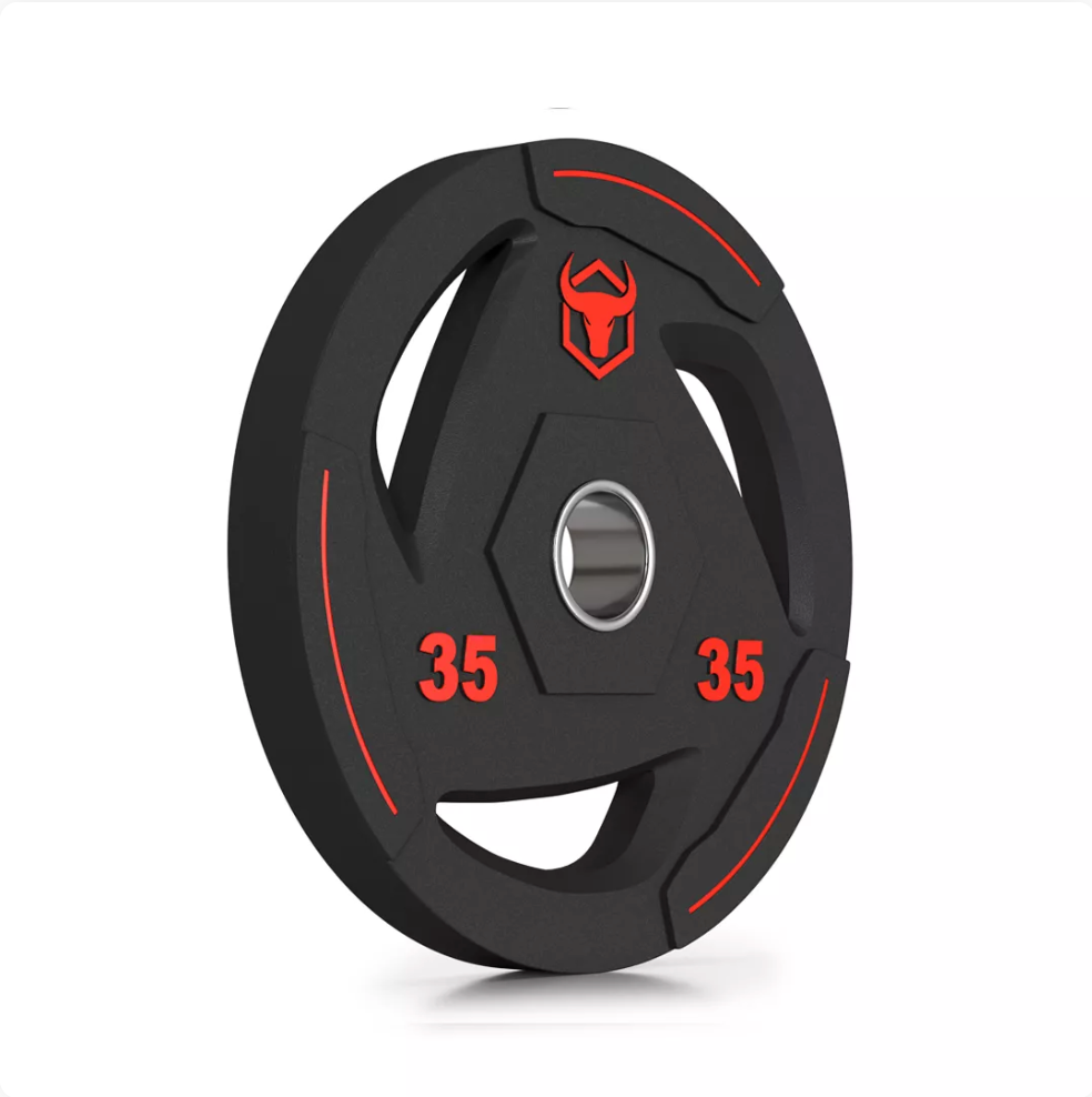 Plaques recouvertes de caoutchouc Ironbull (paires) - Body Gym équipements