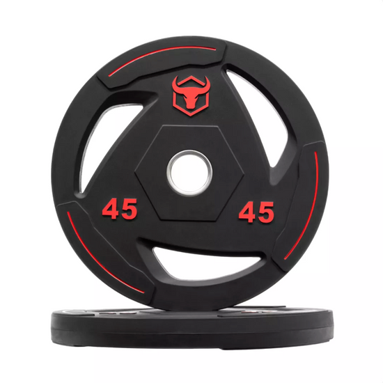 Plaques recouvertes de caoutchouc Ironbull (paires) - Body Gym équipements