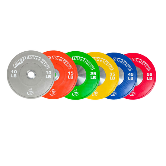 Ensemble de bumper plates de compétition Gymnetic (10 à 55 LB) - Body Gym équipements