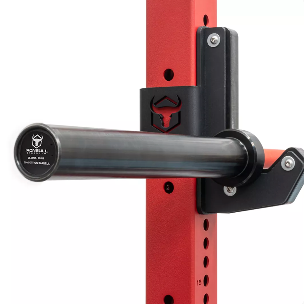 Barre de compétition Cerakote rouge Ironbull - Body Gym équipements