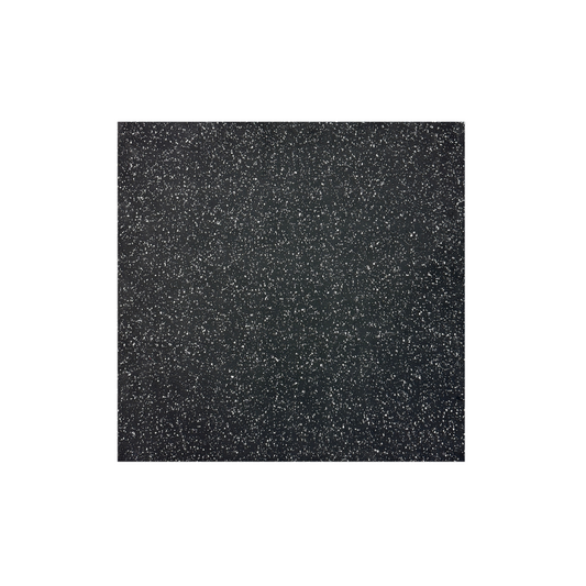 Tuile de caoutchouc Premium de 1m x 1m 3/4" noir et gris - Body Gym équipements