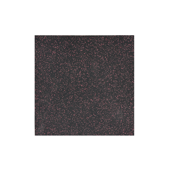 Tuile de caoutchouc Premium de 1m x 1m 3/4" noir et rouge - Body Gym équipements