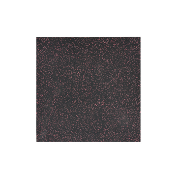 Tuile de caoutchouc Premium de 1m x 1m 3/4" noir et rouge - Body Gym équipements