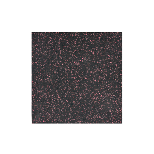Tuile de caoutchouc Premium de 1m x 1m 3/4" noir et rouge - Body Gym équipements