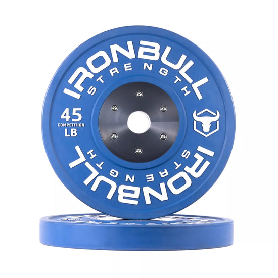 Ensemble de bumper plates de compétition calibrées IronBull (25 à 55 LB) - Body Gym équipements