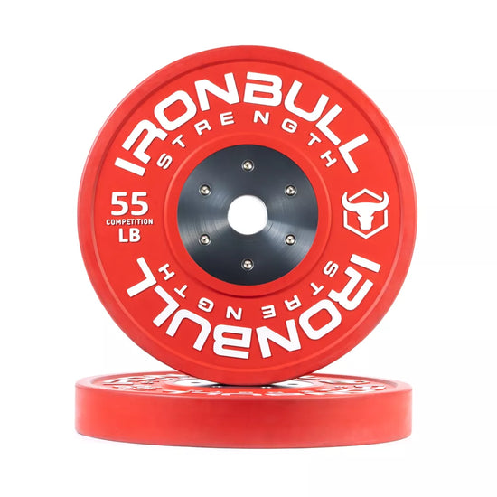 Ensemble de bumper plates de compétition calibrées IronBull (25 à 55 LB) - Body Gym équipements