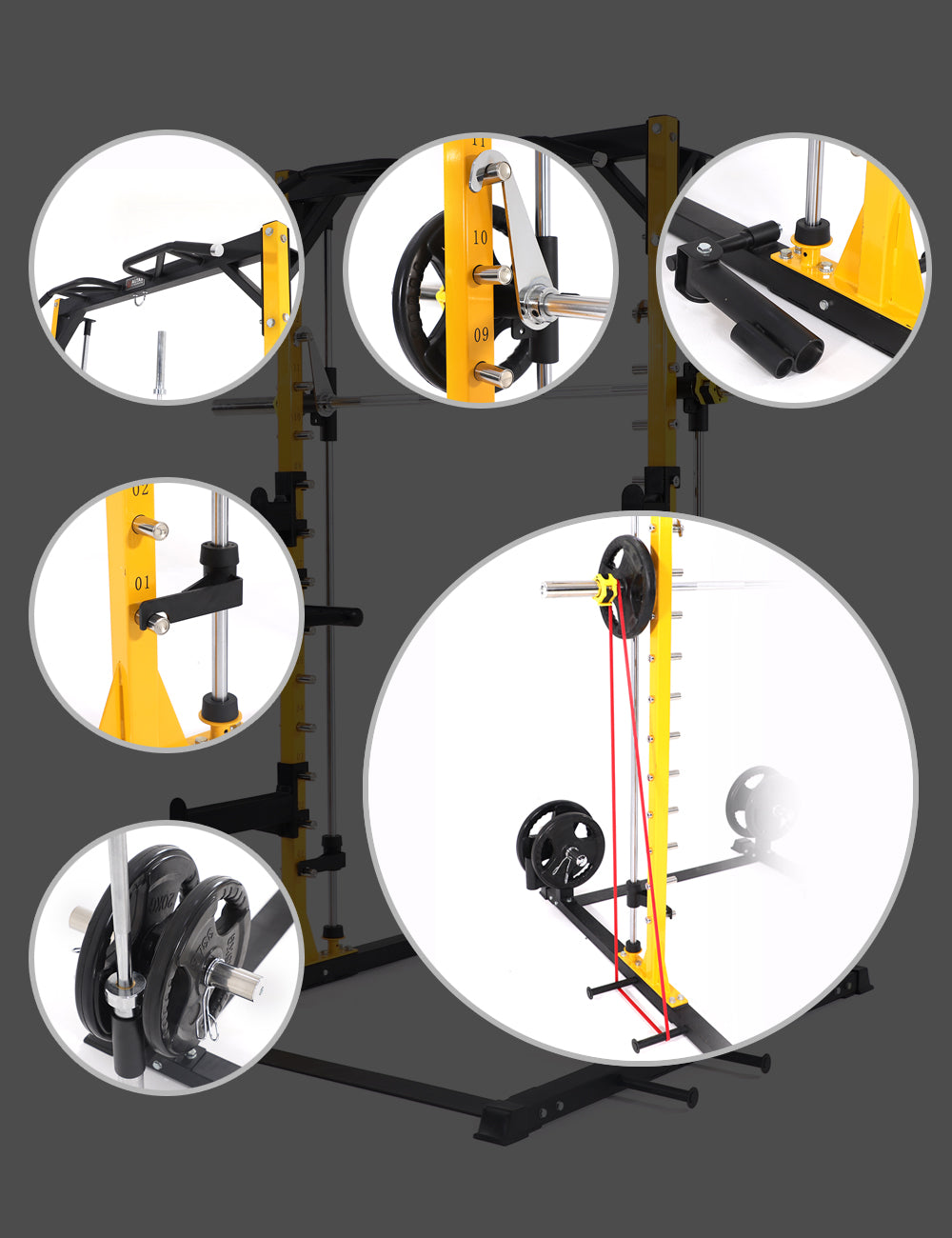 AL-3035 Squat rack avec smith Altas - Body Gym équipements