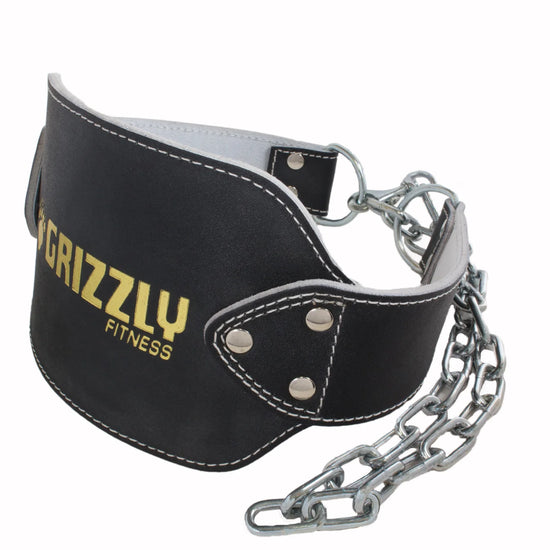 Ceinture pour dip en cuir Grizzly - Body Gym équipements