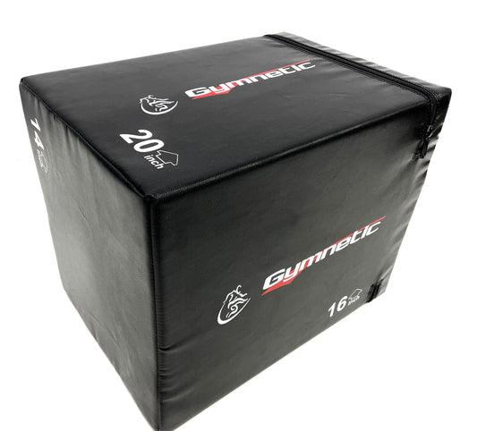 Boîte de plyométrie petite sécuritaire 3-en-1 14", 16", 20" Gymnetic - Body Gym équipements