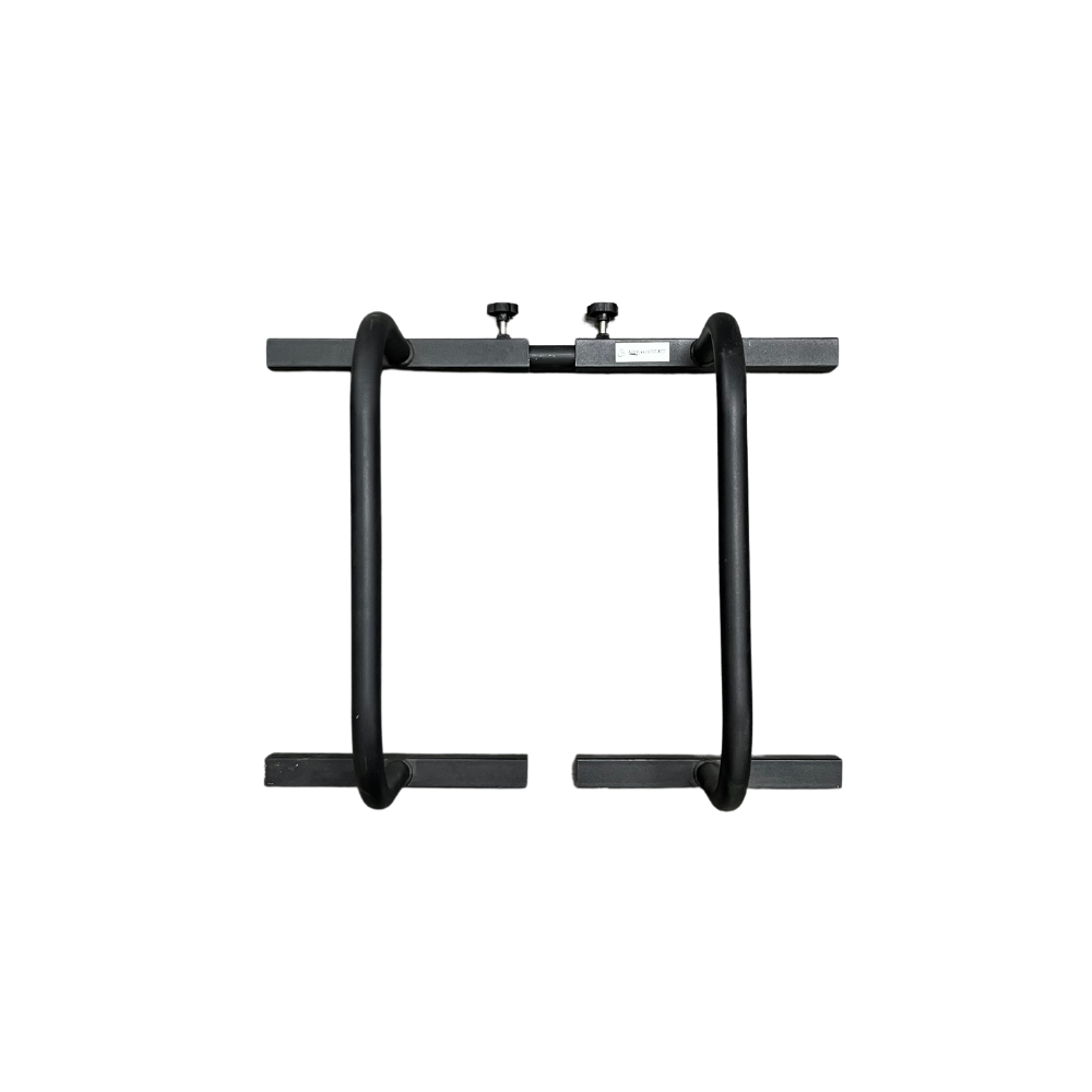 Barres parallèles en métal noir ajustables et fixables (parallettes) - Body Gym équipements