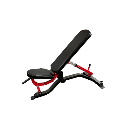 Banc ajustable rouge Gymnetic - Body Gym équipements