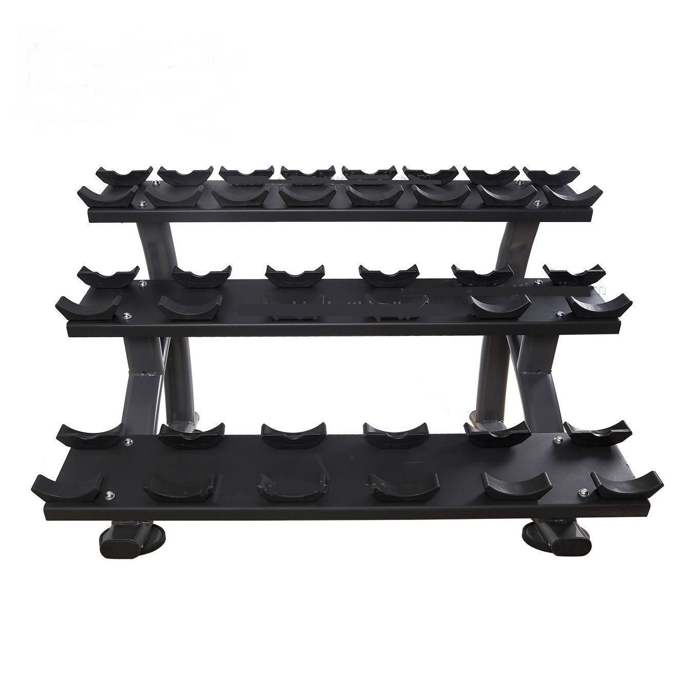 Support à poids professionnels ronds 3 étages Gymnetic - Body Gym équipements