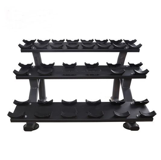 Gymnetic 3 Tier Professional Round Weight Rack