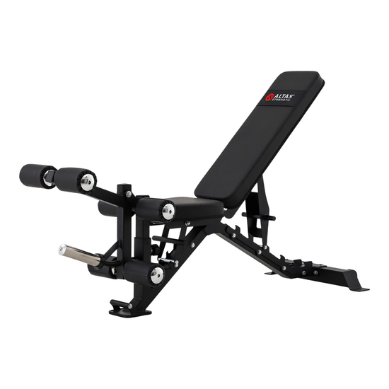 Banc ajustable avec preacher curl et leg extension AL-4026 de Altas Strength - Body Gym Équipements Canada