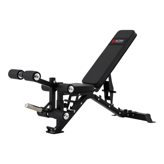 Banc ajustable avec preacher curl et leg extension AL-4026 de Altas Strength - Body Gym Équipements Canada