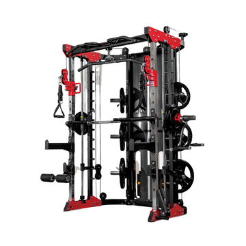Smith Machine Gymnetic BG-3058 red with selective plates