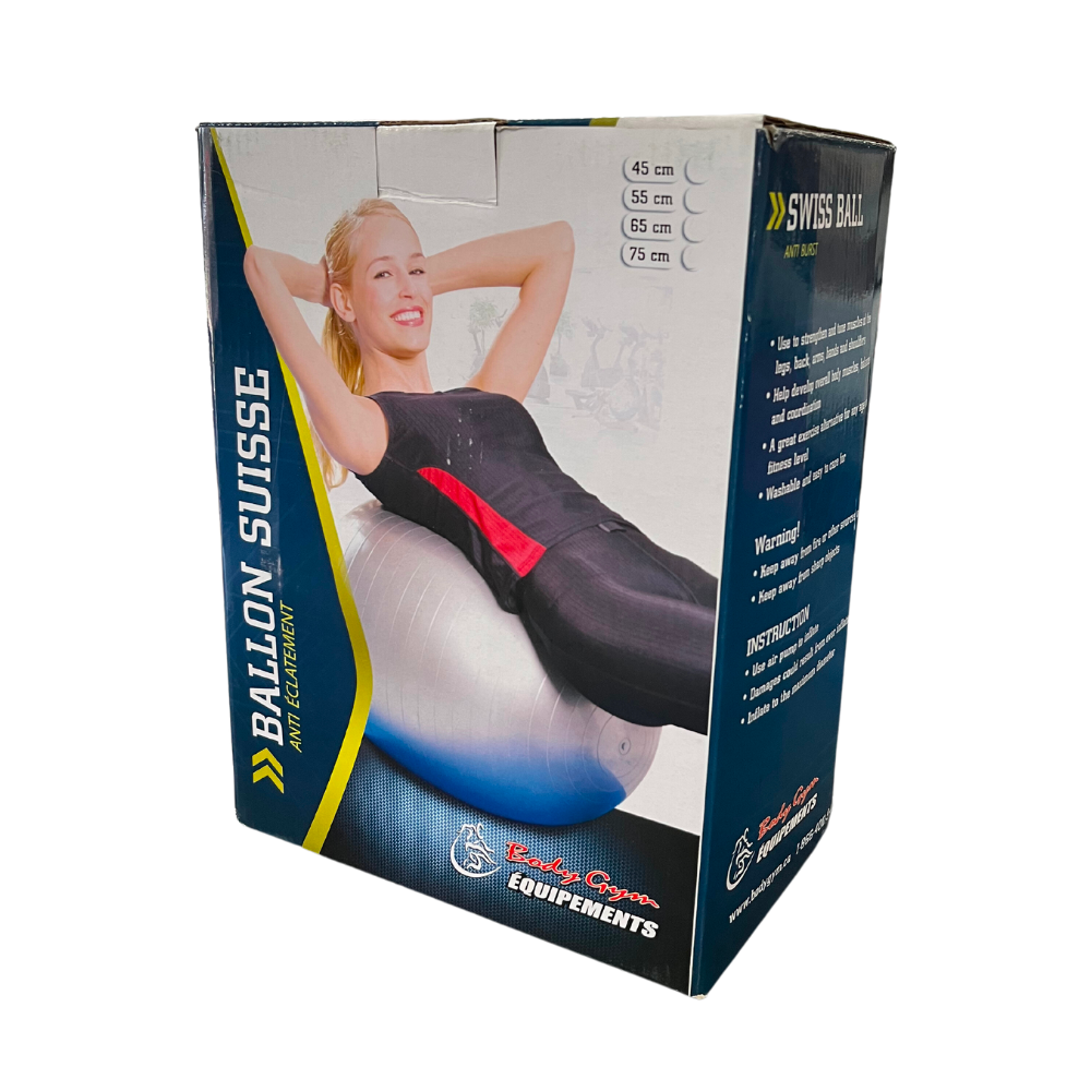 Ballon suisse de 55 cm - Body Gym Équipements Canada