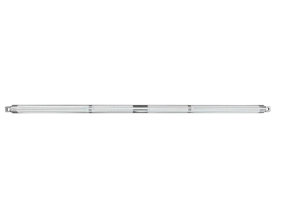 Barre à dorsaux en aluminium à double attache latérale BG-G06 pour multi-stations et functional trainers de Gymnetic - Body Gym Équipements Canada