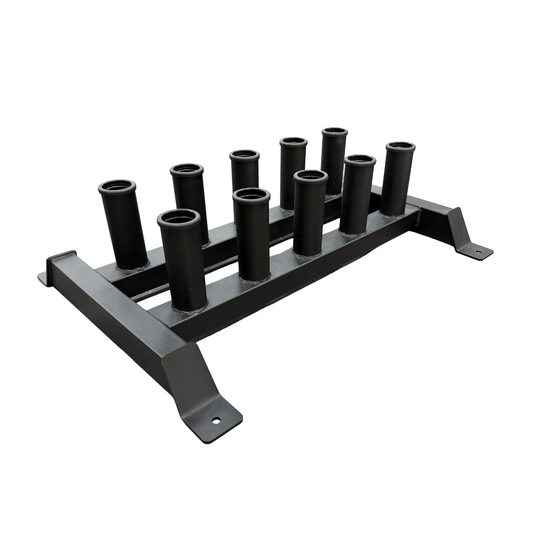 Support pour barres Olympiques  rangement vertical (capacité 10 barres) BG29C de Gymnetic - Body Gym Équipements Canada