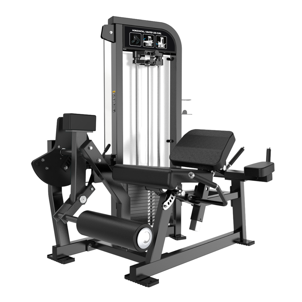 BGHS37 Prone leg curl / Leg extension Gymnetic - Noir / Noir - Body Gym équipements