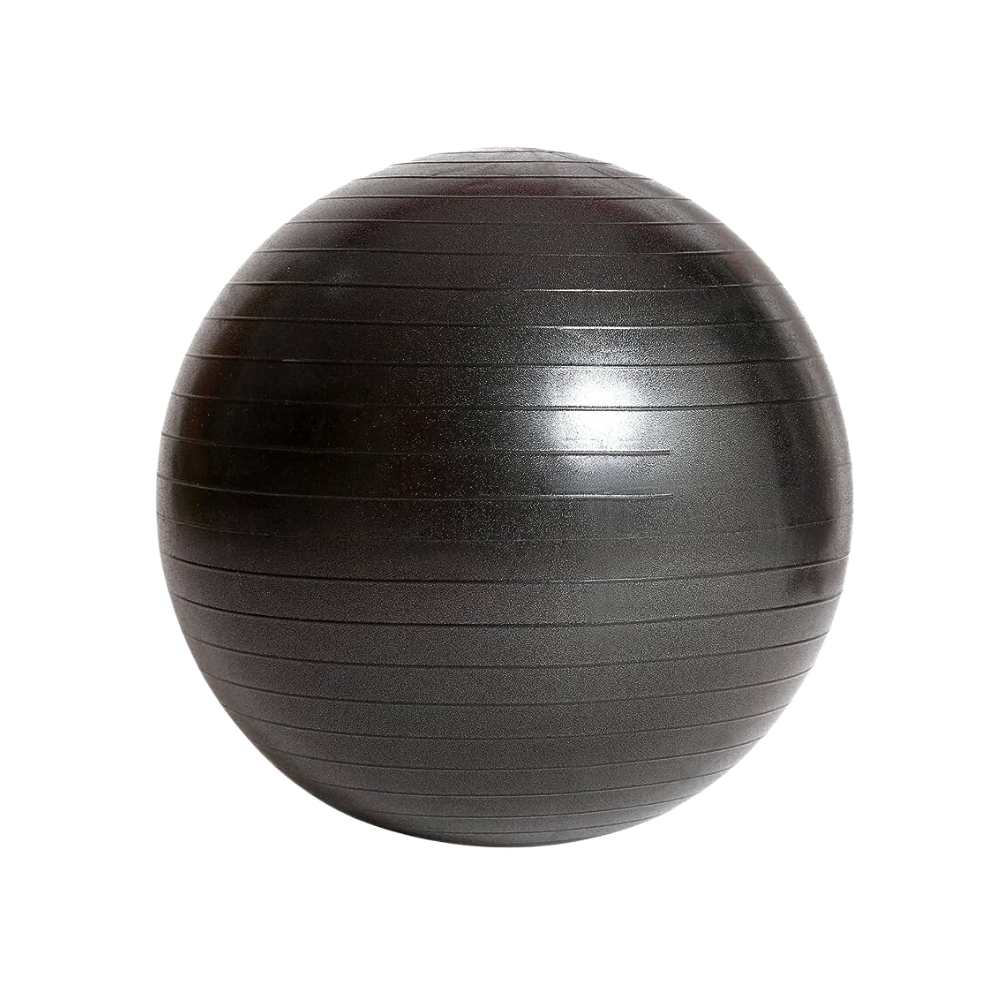 Ballon suisse 75 cm noir Gymnetic - Body Gym équipements