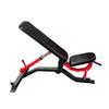 Banc d'entraînement ajustable rouge Gymnetic - Body Gym Équipements Canada