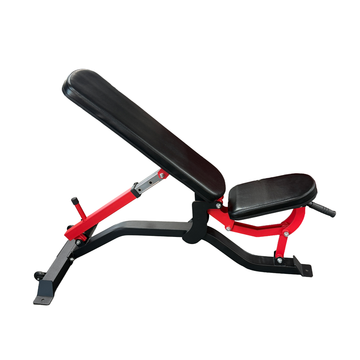 Banc d'entraînement ajustable rouge Gymnetic - Body Gym Équipements Canada