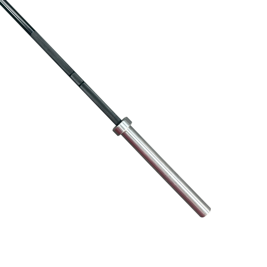 Barre d'haltérophilie pour femmes de couleur noire et chromée 6.5', 25mm, 35 lbs testée 1000 lbs - Body Gym Équipements Canada