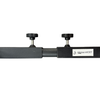 Adjustable and fixable black metal parallel bars (parallettes)