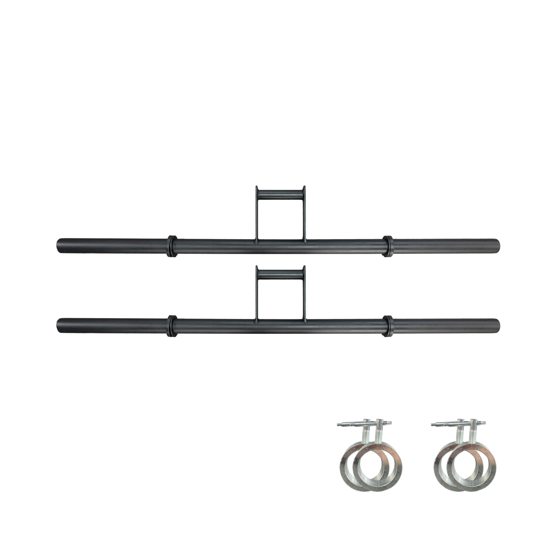 Paire de barres pour marche du fermier noires Gymnetic - Body Gym Équipements Canada