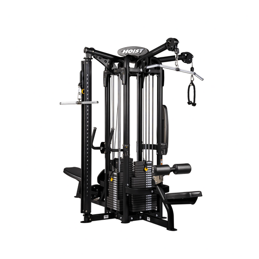 CMJ-6000-1 Jungle Gym 4 stations Hoist Noir mat