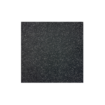 Tuile de caoutchouc Premium de 1m x 1m 3/4" noir et gris