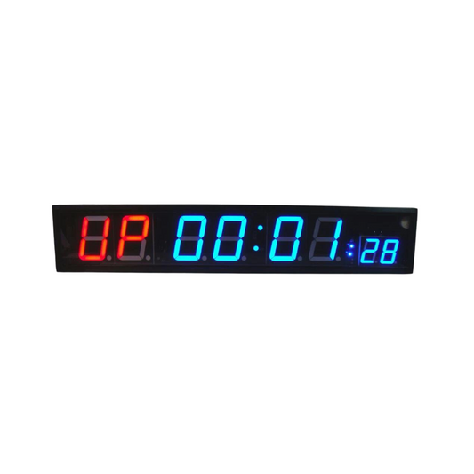 Horloge / chronomètre numérique à 8 chiffres