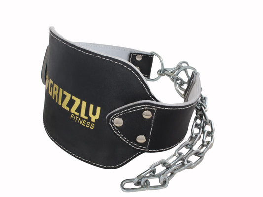 Ceinture pour dip en cuir Grizzly - Body Gym équipements