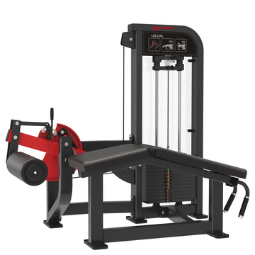 Machine pour jambes à position couché eBGHS15 Prone Leg Curl Gymnetic - Body Gym Équipements Canada