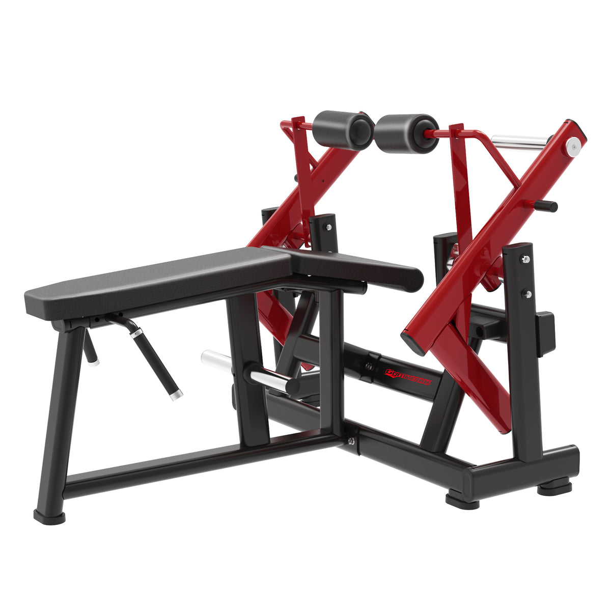 Machine d'entraînement Prone Leg Curl (leg curl couché) à chargement de plaques BGTN18 Gymnetic - Body Gym Équipements Canada