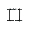 Barres parallèles en métal noir ajustables et fixables (parallettes)