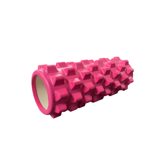Colored foam roller 5.5'' with grid roughness
