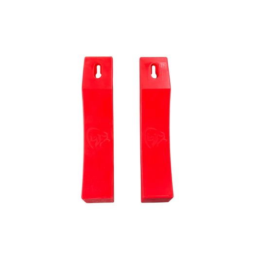 Pair of Gymnetic Red Rubber Riser Plates